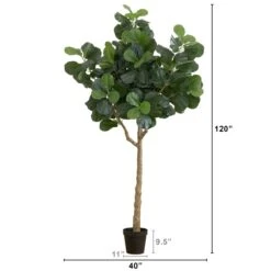 10-ft Artificial Fiddle Leaf Fig Tree 14 10-ft Artificial Fiddle Leaf Fig Tree -Eds Plant Shop 10 artificial fiddle leaf fig tree 131680