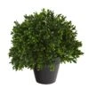 10-in Boxwood Topiary Artificial Plant UV Resistant (Indoor/Outdoor) 2 10-in Boxwood Topiary Artificial Plant UV Resistant (Indoor/Outdoor) -Eds Plant Shop 10 boxwood topiary artificial plant uv resistant indooroutdoor 443513