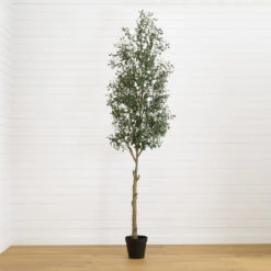 10-ft Faux Olive Tree | Mediterranean-Inspired Decor – Ed's Plant Shop