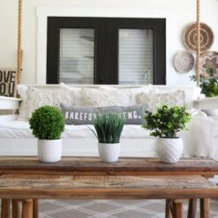 11-in Artificial Boxwood Plant | Decorative Planter Accent 10 11-in Artificial Boxwood Plant | Decorative Planter Accent -Eds Plant Shop 11 artificial boxwood plant decorative planter accent 814865