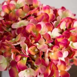 11-in Artificial Hydrangea Arrangement In White Metal Vase 19 11-in Artificial Hydrangea Arrangement In White Metal Vase -Eds Plant Shop 11 artificial hydrangea arrangement in white metal vase 223796