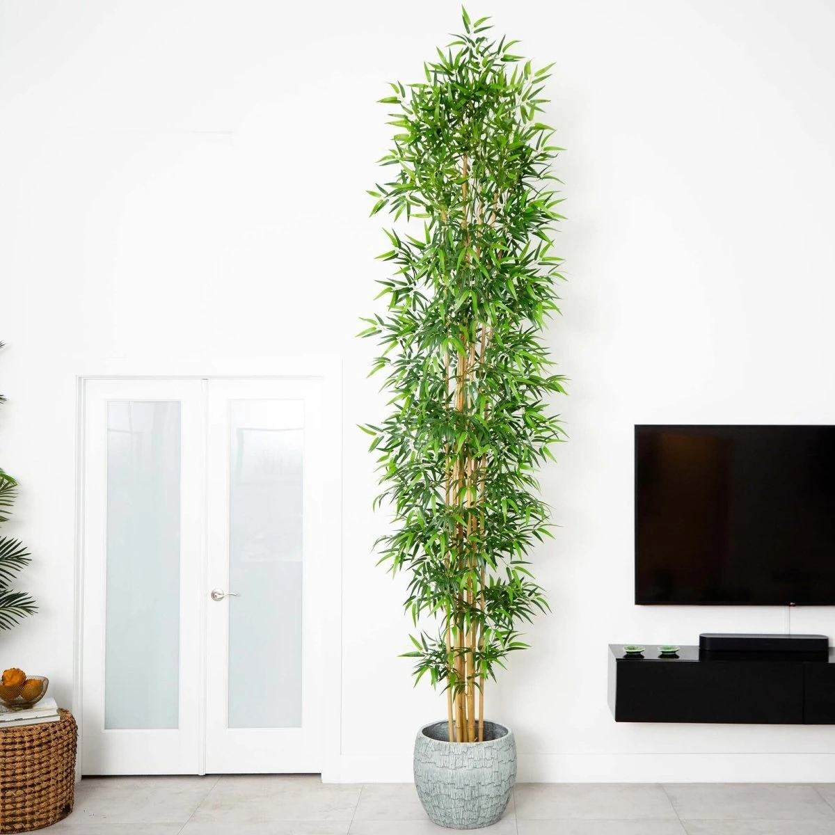 12-ft Artificial Bamboo Tree With Real Bamboo Trunks 5 12-ft Artificial Bamboo Tree With Real Bamboo Trunks - Image 3