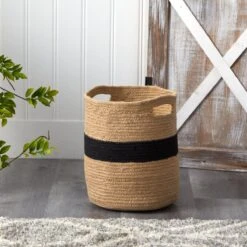13.5-in Handmade Natural Cotton Planter – Boho-Chic Basket 7 13.5-in Handmade Natural Cotton Planter – Boho-Chic Basket -Eds Plant Shop 135 handmade natural cotton planter boho chic basket 249110