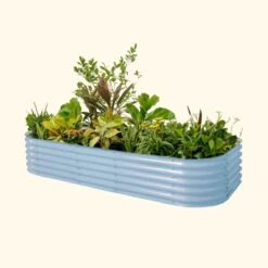 17" Tall 10 In 1 Jumbo Modular Metal Raised Garden Bed Kit -Eds Plant Shop 17 tall 10 in 1 jumbo modular metal raised garden bed kit 486152