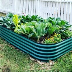 17" Tall 10 In 1 Jumbo Modular Metal Raised Garden Bed Kit -Eds Plant Shop 17 tall 10 in 1 jumbo modular metal raised garden bed kit 530592