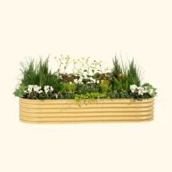 17" Tall 10 In 1 Jumbo Modular Metal Raised Garden Bed Kit -Eds Plant Shop 17 tall 10 in 1 jumbo modular metal raised garden bed kit 776956