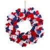 18-in Americana Patriotic Hydrangea Artificial Wreath Red White And Blue