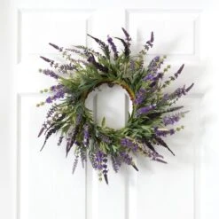 18-in Lavender Wreath | Elegant Home Décor