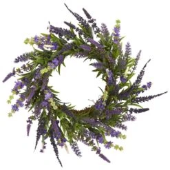 18-in Lavender Wreath | Elegant Home Décor -Eds Plant Shop 18 lavender wreath elegant home decor 658926
