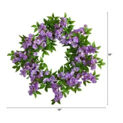16-in Holiday Christmas Poinsettia Star Twig Wreath -Eds Plant Shop 18 wisteria artificial wreath stunning purple floral decor 147424