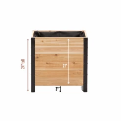 18" X 24" Cedar Planter Box – 24" Tall | Raised Garden Bed 10 18" X 24" Cedar Planter Box – 24" Tall | Raised Garden Bed -Eds Plant Shop 18 x 24 planter box 24 tall 872223