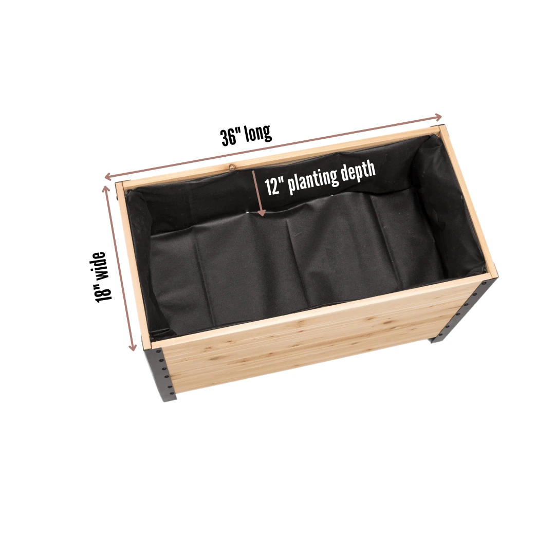 18" X 36" Cedar Planter Box – 24" Tall Raised Garden Bed 6 18" X 36" Cedar Planter Box – 24" Tall Raised Garden Bed - Image 4