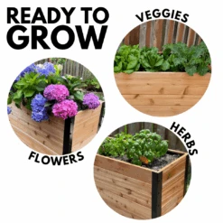 18" X 36" Cedar Planter Box – 24" Tall Raised Garden Bed 16 18" X 36" Cedar Planter Box – 24" Tall Raised Garden Bed -Eds Plant Shop 18 x 36 planter box 24 tall 389142
