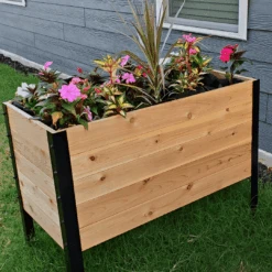 18" X 36" Cedar Raised Garden Bed – 30" Tall | Deep Planting Box -Eds Plant Shop 18 x 36 raised garden bed 30 tall 628506
