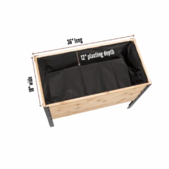 18" X 36" Cedar Raised Garden Bed – 30" Tall | Deep Planting Box -Eds Plant Shop 18 x 36 raised garden bed 30 tall 793462