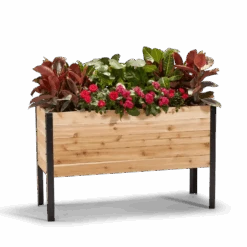 18" X 48" Cedar Raised Garden Bed – 30" Tall | Deep Elevated Planter Box