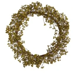 20-in Autumn Gypsophila Wreath | Rustic Fall Décor -Eds Plant Shop 20 autumn gypsophila wreath rustic fall decor 671066