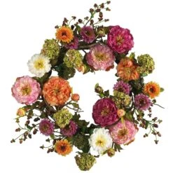 24-in Lifelike Mixed Peony Wreath – Round Pastel Blooms & Berry Accents 11 24-in Lifelike Mixed Peony Wreath – Round Pastel Blooms & Berry Accents -Eds Plant Shop 24 in lifelike mixed peony wreath round pastel blooms berry accents 3612720
