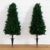 3-ft UV Resistant Artificial Cedar Plant With Integrated Ground Stake – Set Of 2 -Eds Plant Shop 3 uv resistant artificial cedar plant with integrated ground stake set of 2 163188