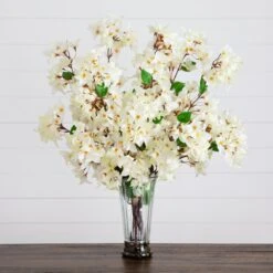 30-in Artificial Bougainvillea Arrangement In Glass Vase 17 30-in Artificial Bougainvillea Arrangement In Glass Vase -Eds Plant Shop 30 artificial bougainvillea arrangement in glass vase 582129