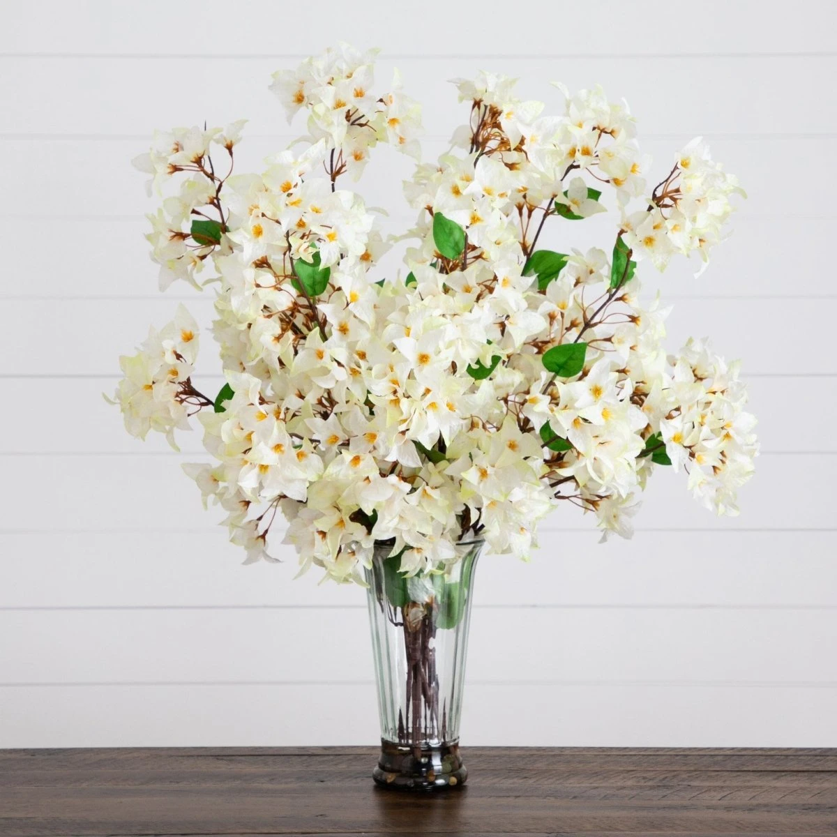 30-in Artificial Bougainvillea Arrangement In Glass Vase 8 30-in Artificial Bougainvillea Arrangement In Glass Vase - Image 6