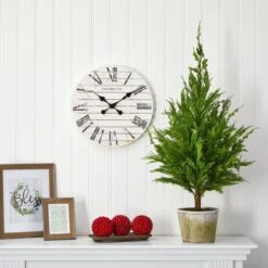 3.5-ft Cedar Pine Artificial Christmas Tree With Decorative Planter -Eds Plant Shop 35 cedar pine artificial christmas tree with decorative planter 620117