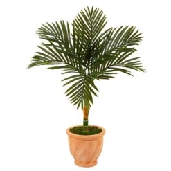 3.5-ft Golden Cane Artificial Palm Tree