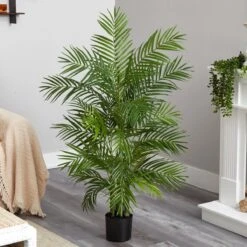 4-ft Areca Artificial Silk Palm Tree -Eds Plant Shop 4 areca artificial silk palm tree 454428