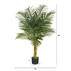 4-ft Double Stalk Golden Cane Artificial Palm Tree 12 4-ft Double Stalk Golden Cane Artificial Palm Tree -Eds Plant Shop 4 double stalk golden cane artificial palm tree 269701