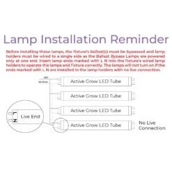 4' LED Grow Lamp – T8 HO Sun White Spectrum -Eds Plant Shop 4 led grow lamp t8 ho sun white spectrum 581307