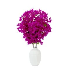 40-in Artificial Purple Bougainvillea Arrangement With Vase