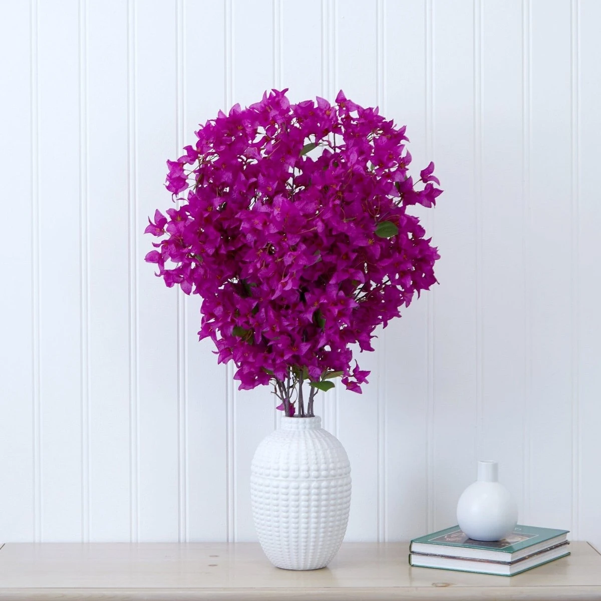 40-in Artificial Purple Bougainvillea Arrangement With Vase 7 40-in Artificial Purple Bougainvillea Arrangement With Vase - Image 5