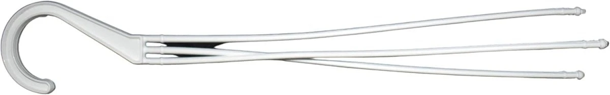 4.5" Mini White Plastic Hanging Basket 5 4.5" Mini White Plastic Hanging Basket - Image 3