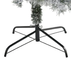 7-ft Flocked Rock Springs Spruce Tree | 350 LED Lights & Snow -Eds Plant Shop 7 flocked rock springs spruce tree 350 led lights snow 602816