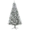 8-ft Flocked Rock Springs Spruce Artificial Christmas Tree -Eds Plant Shop 8 flocked rock springs spruce artificial christmas tree 841243