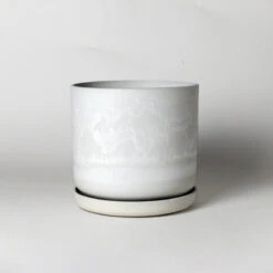 9 Inch Signature Stone Planter & Saucer