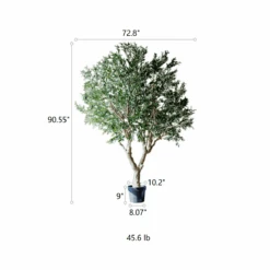 90″ Extra Large Artificial Olive Tree – Realistic Faux Décor -Eds Plant Shop 90 extra large artificial olive tree realistic faux decor 487848