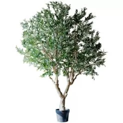 90″ Extra Large Artificial Olive Tree – Realistic Faux Décor -Eds Plant Shop 90 extra large artificial olive tree realistic faux decor 797900