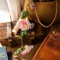 Artificial Dahlia Flower Vine 59" Long -Eds Plant Shop artificial dahlia flower vine 59 long 517401