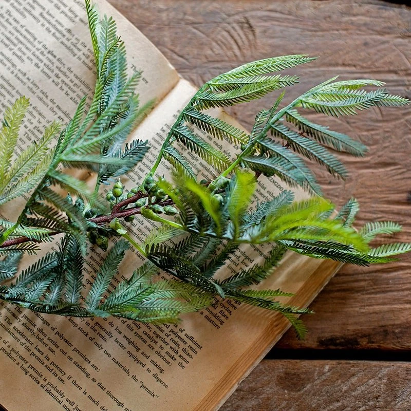 Artificial Faux Acacia Plant Stem 47" Tall 9 Artificial Faux Acacia Plant Stem 47" Tall - Image 7