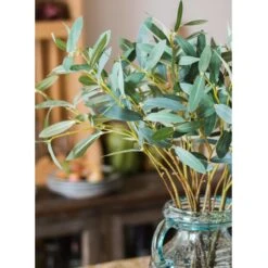 Artificial Faux Olive Leaf Stem 18 Artificial Faux Olive Leaf Stem -Eds Plant Shop artificial faux olive leaf stem 669453
