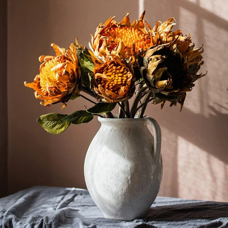 Artificial Flannel Sunflower Stem 6 Artificial Flannel Sunflower Stem - Image 4