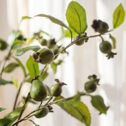 Artificial Fruit Green Papaya Stem 24" Tall Silk Plant -Eds Plant Shop artificial fruit green papaya stem 24 tall silk plant 466852