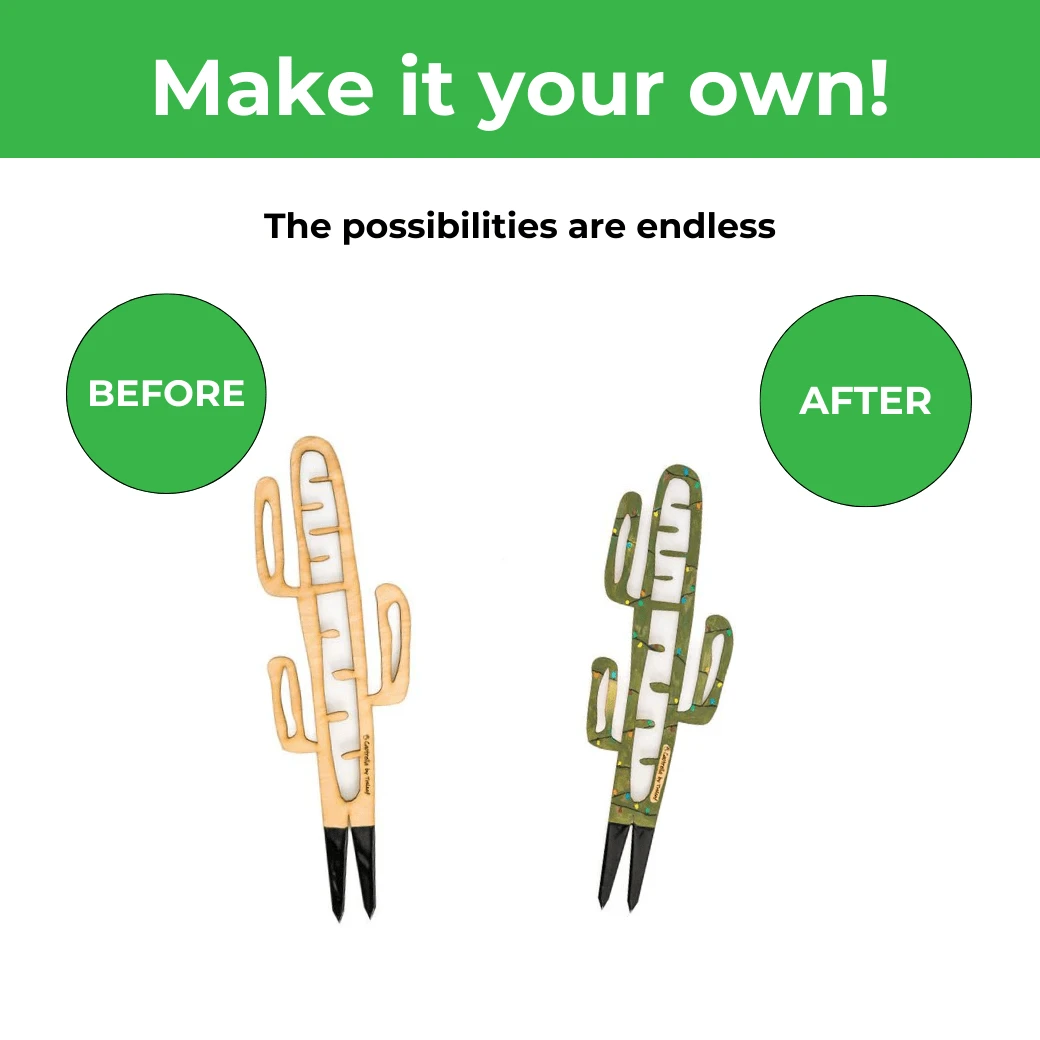 BARE™ Cactrella™ - Customizable Wooden Plant Support - Inspired By The Barrel Cactus 10 BARE™ Cactrella™ - Customizable Wooden Plant Support - Inspired By The Barrel Cactus - Image 8
