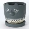 Black Cat Planter - Cement