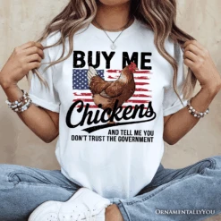 Buy Me Chickens T-Shirt, Patriotic American Retro Flag White Tee For Funny Country Style Lovers -Eds Plant Shop buy me chickens t shirt patriotic american retro flag white tee for funny country style lovers 766304