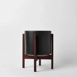Ceramic Cylinder Planter By Solid Goods With Optional Mahogany Stand 29 Ceramic Cylinder Planter By Solid Goods With Optional Mahogany Stand -Eds Plant Shop ceramic cylinder planter by solid goods with optional mahogany stand 1659874