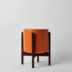 Ceramic Cylinder Planter By Solid Goods With Optional Mahogany Stand 36 Ceramic Cylinder Planter By Solid Goods With Optional Mahogany Stand -Eds Plant Shop ceramic cylinder planter by solid goods with optional mahogany stand 3343918