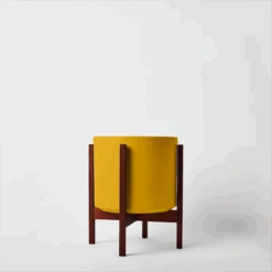 Ceramic Cylinder Planter By Solid Goods With Optional Mahogany Stand 34 Ceramic Cylinder Planter By Solid Goods With Optional Mahogany Stand -Eds Plant Shop ceramic cylinder planter by solid goods with optional mahogany stand 4782984