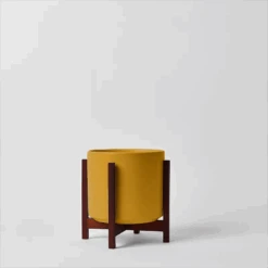 Ceramic Cylinder Planter By Solid Goods With Optional Mahogany Stand 25 Ceramic Cylinder Planter By Solid Goods With Optional Mahogany Stand -Eds Plant Shop ceramic cylinder planter by solid goods with optional mahogany stand 5405437